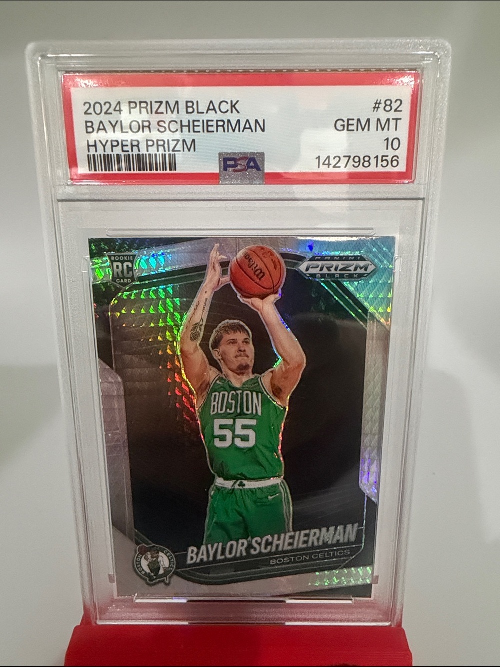 Baylor Scheierman RC 2024 Prizm Black Hyper Prizm PSA Gem Mint 10 - POP 1